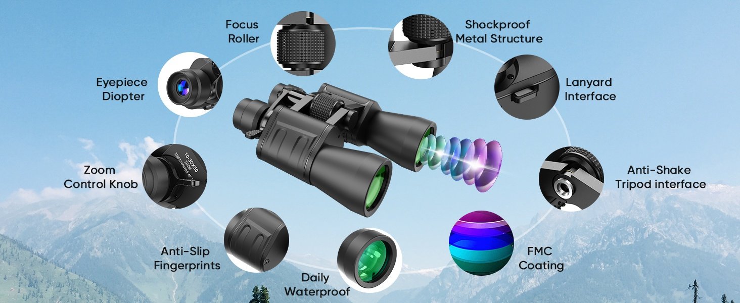 APEXEL 10-30X50 HD Kikkert