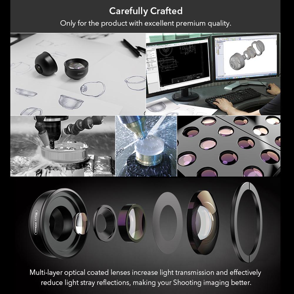 APEXEL HD100mm Makroobjektiv til smartphone APL-HB100MM