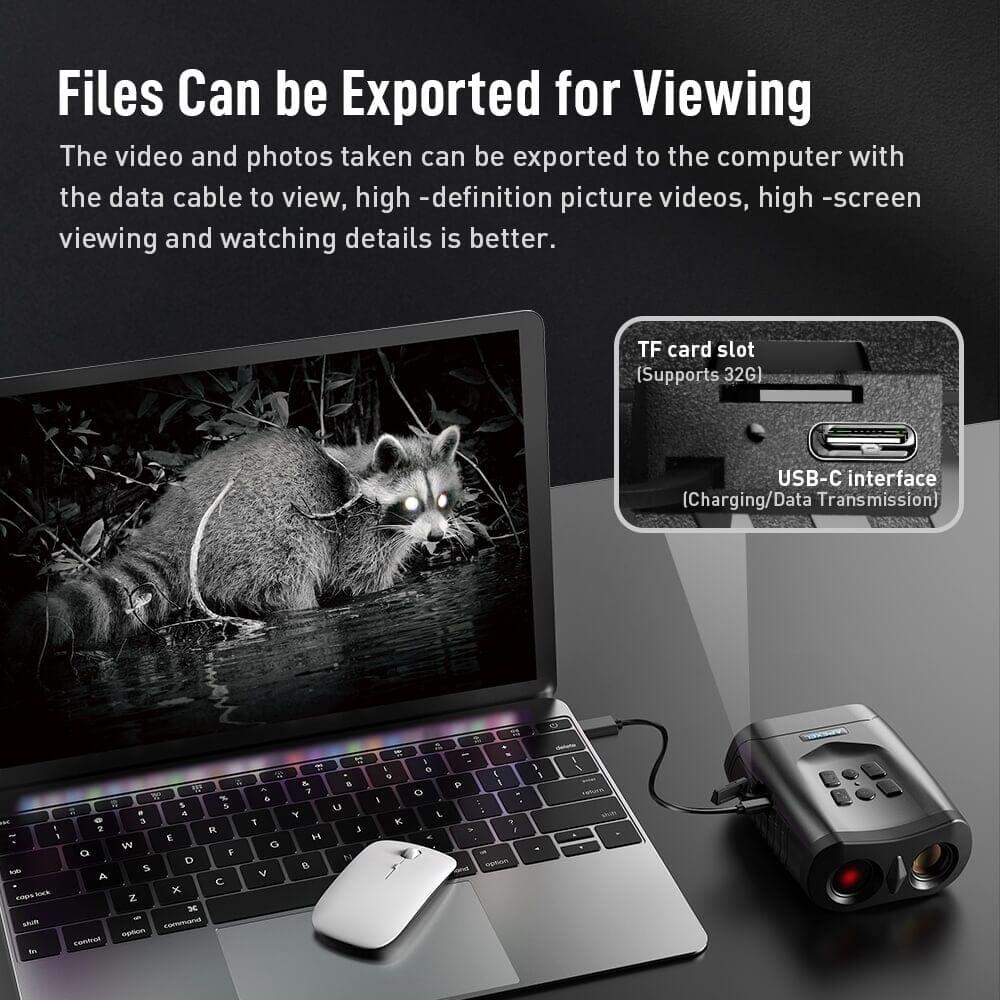 APEXEL 4K HD Digitale Natkikkert med Kreativ Ugle Design