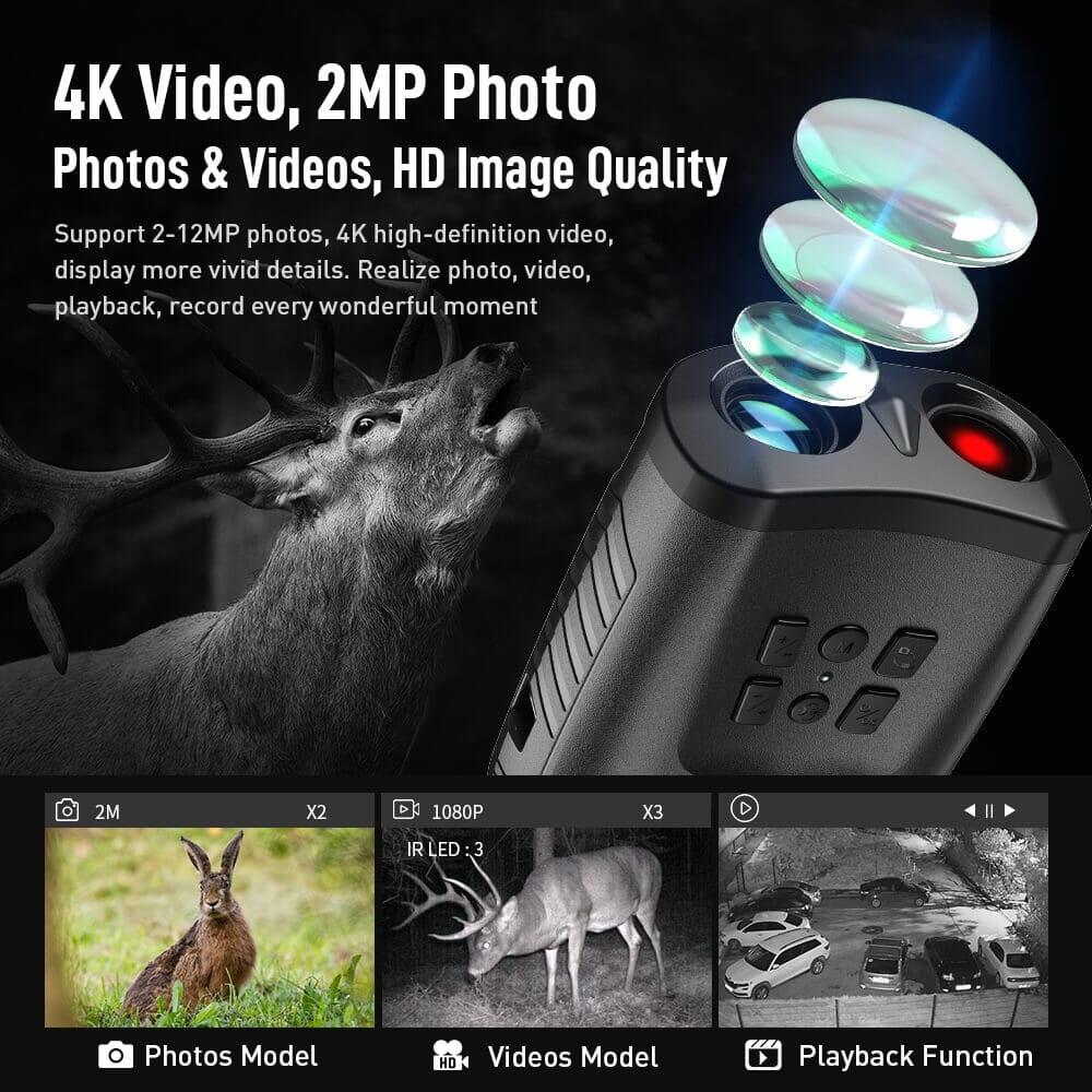 APEXEL 4K HD Digitale Natkikkert med Kreativ Ugle Design