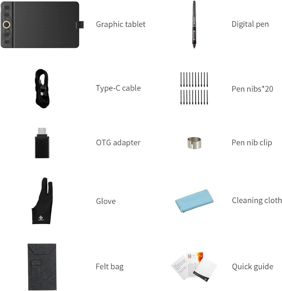 Bluetooth Graphics Tablet 8 Buttons