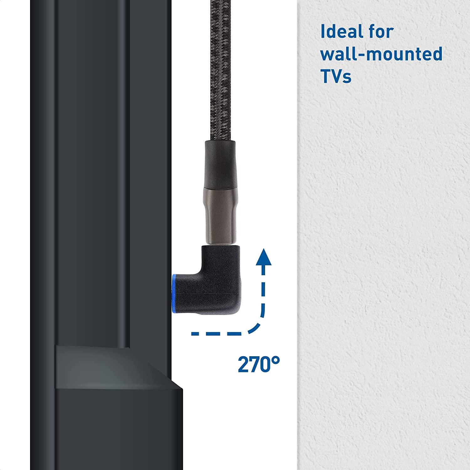 Cable Matters vinklet HDMI-adapter 8K60Hz 4K120Hz HDR 2-pak