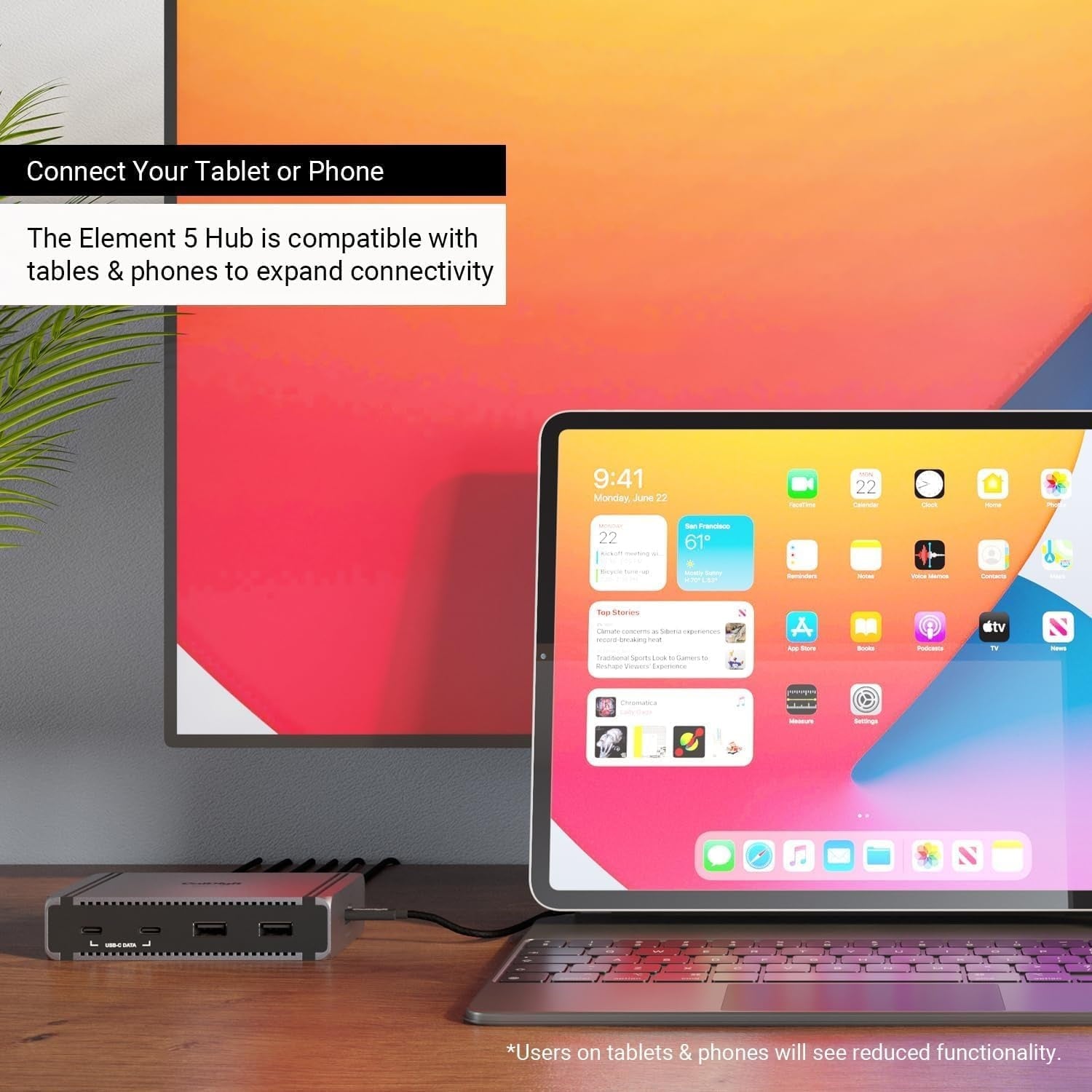 CalDigit E5 Thunderbolt 5 Element 5 Hub 9-Port 4x Thunderbolt 5/USB4 v2 PortS 3x USB-A & 2x USB-C 10G, Single 8K, Dual 6K/8K, Dual 4K@240Hz, 90W