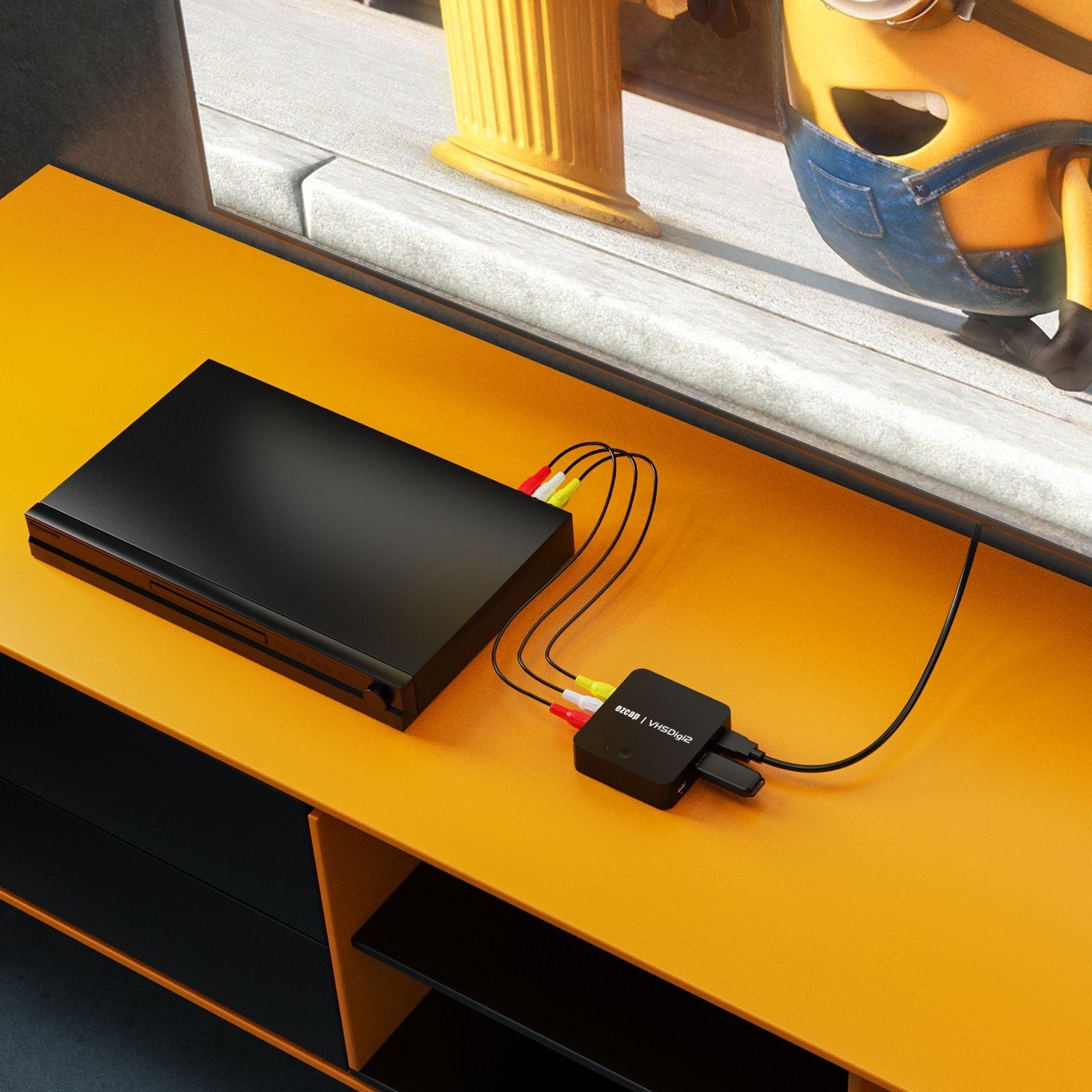 Ezcap181P Lyd- og videooptagerboks VHS VCR DVD-konverter til mp4