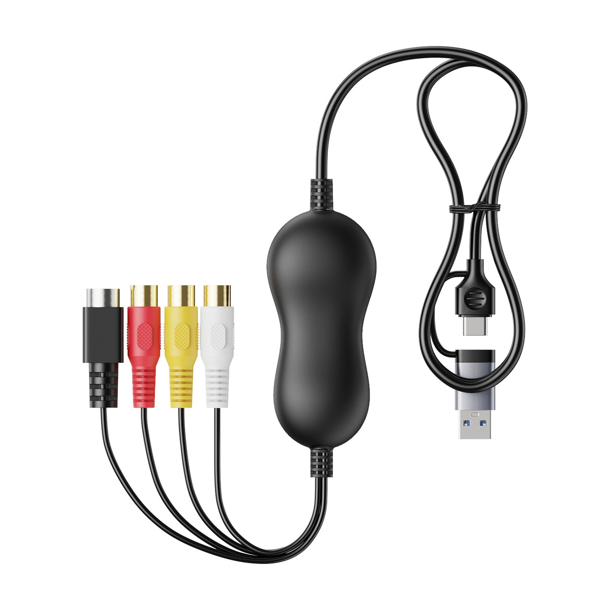 Ezcap USB2.0 UVC Analog till Digital Video Capture USB-A och USB-C