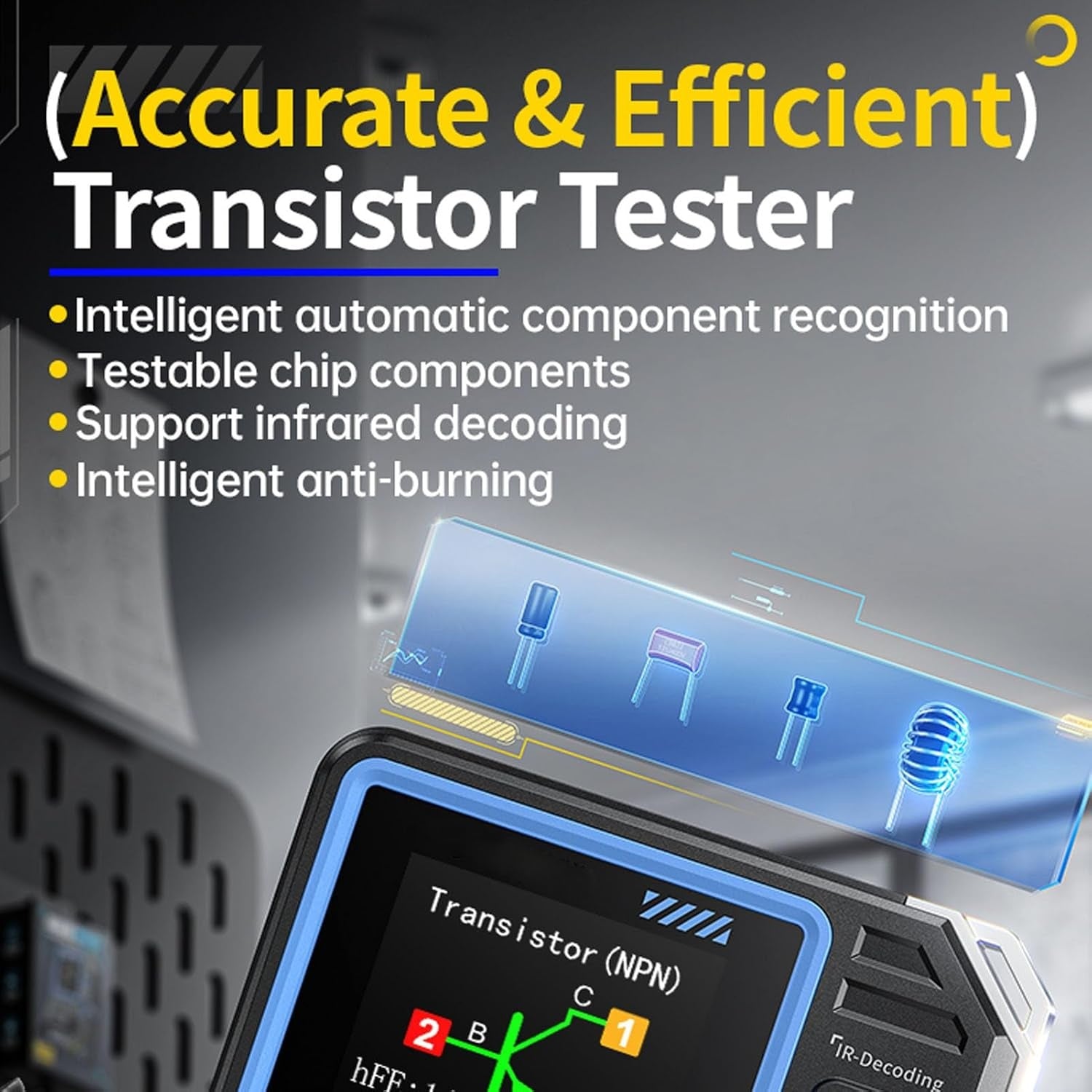 FNIRSI LCR-P1 Multifunktion LCR Transistor Kondensator Tester