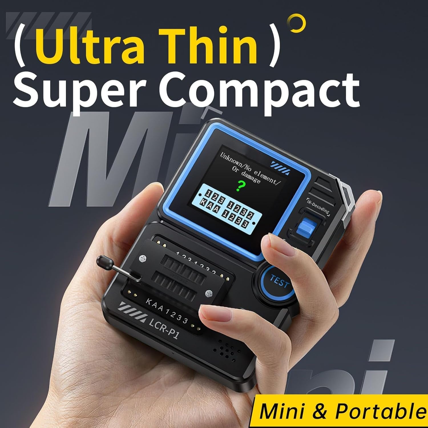 FNIRSI LCR-P1 Multifunktion LCR Transistor Kondensator Tester