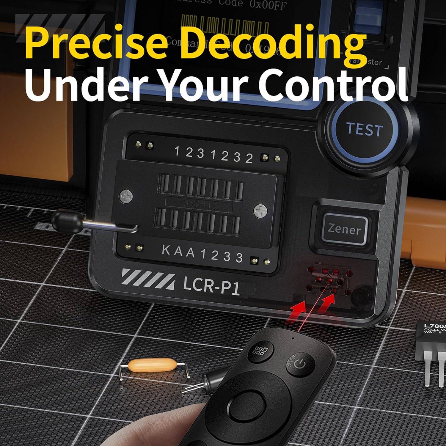 FNIRSI LCR-P1 Multifunktion LCR Transistor Kondensator Tester