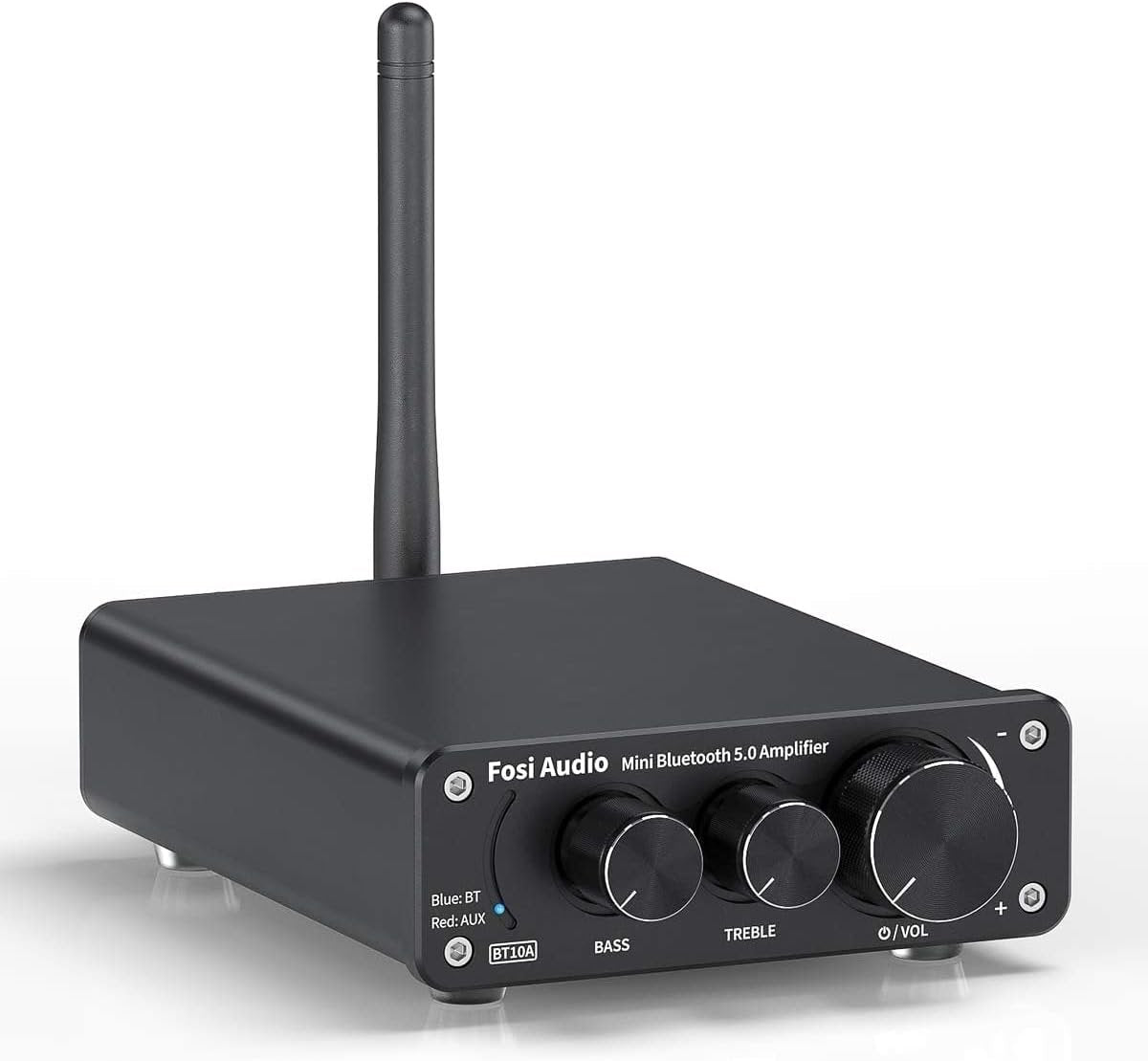 Fosi Audio BT10A Bluetooth 5.0 Stereo Audio Amplifier Receiver 2 Channel Class D Hi-Fi integreret forstærker til passive hjemmehøjttalere 50W x 2 TPA3116