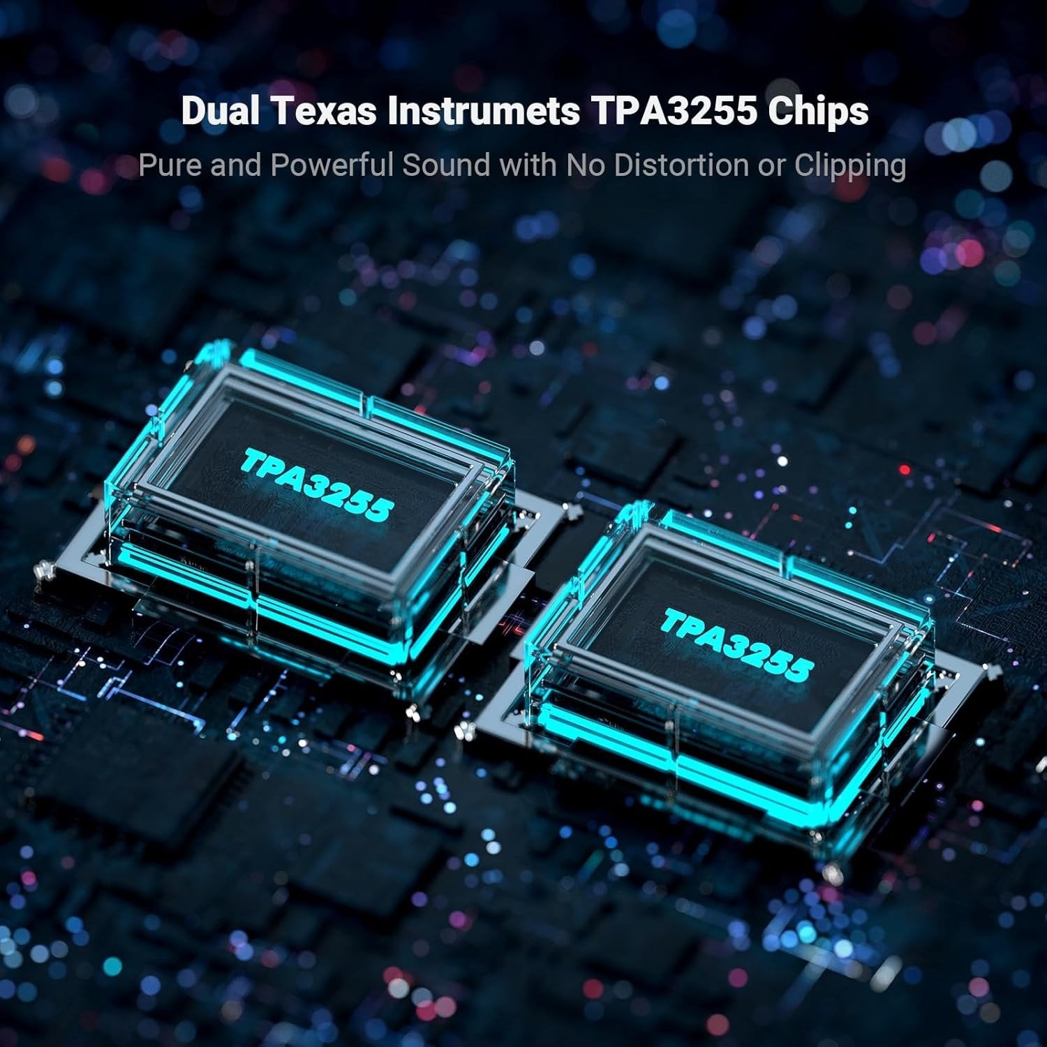 Fosi Audio Hi-Fi Bluetooth 5.0 Stereo Audio Receiver Forstærker 2.1 Channel Class D Integreret Amp 2X165W