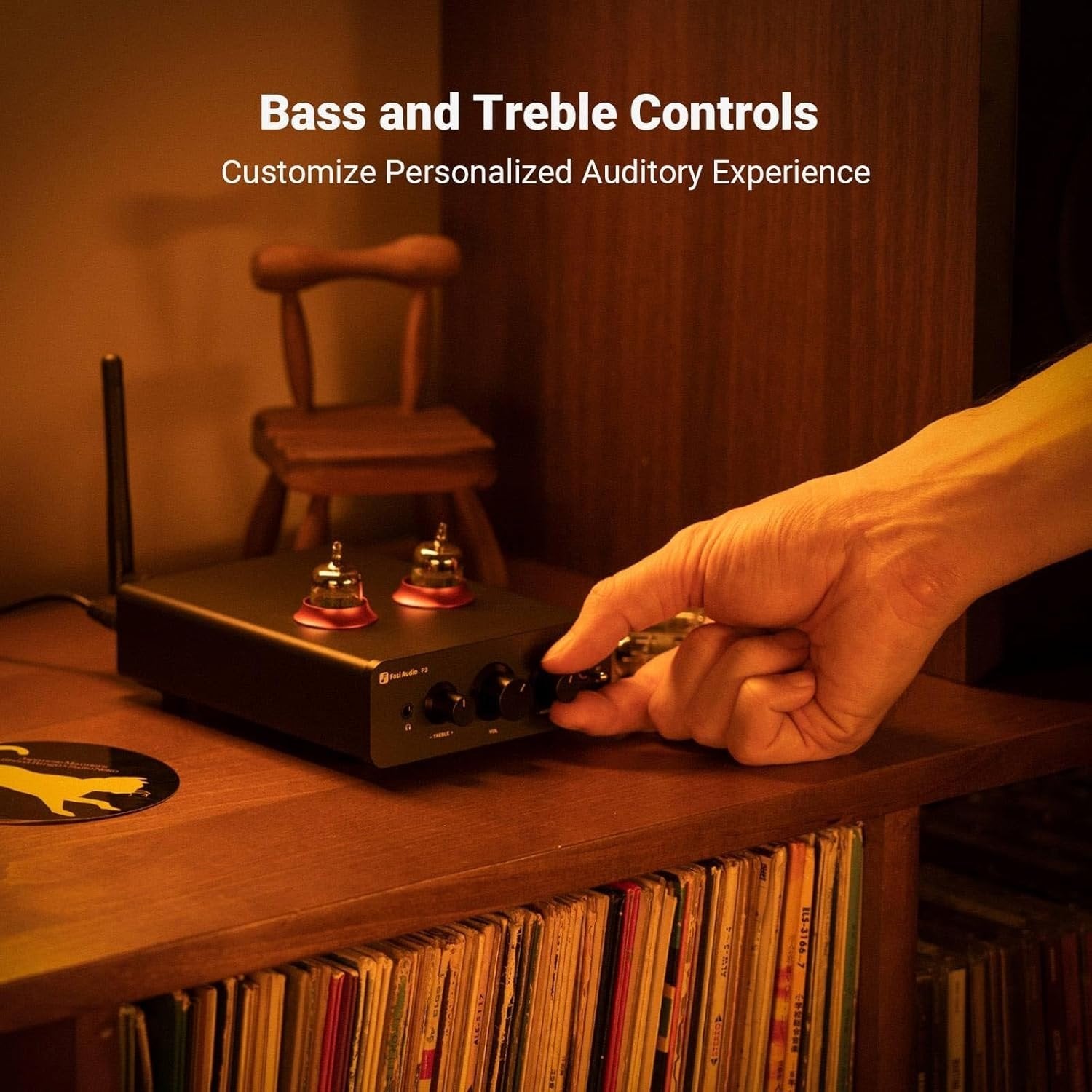 Fosi Audio P3 Tube Preamp Hovedtelefonforstærker Bluetooth aptX LL HD Bas