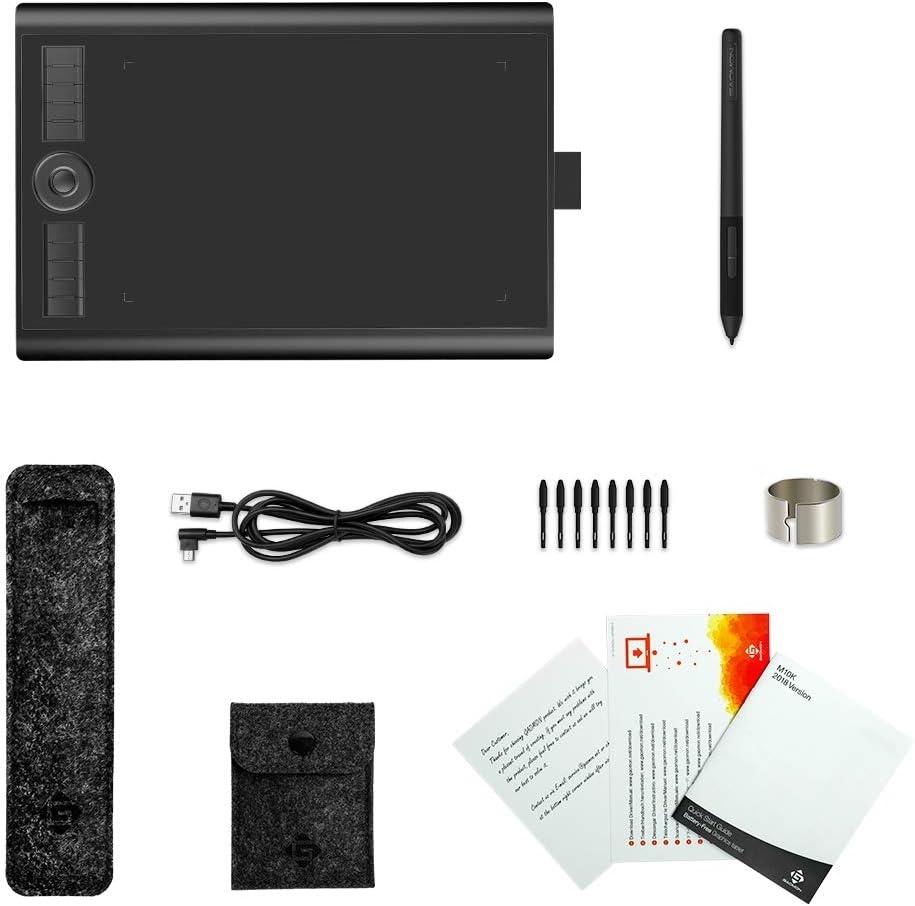 GAOMON M10K Version Pen Tablet - 25,4 x 16,9 cm grafisk tablet med 8192 trykfølsomhedsniveauer