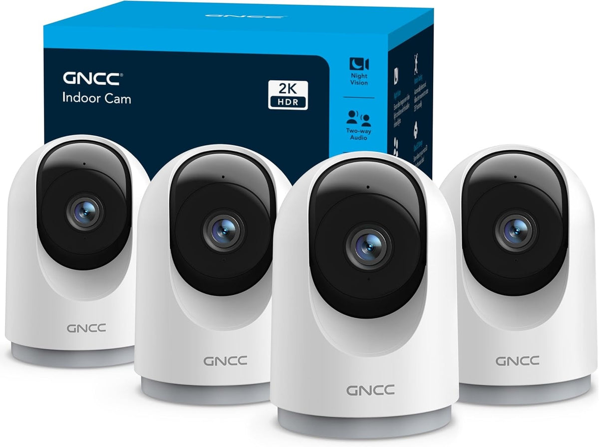 GNCC 2K Indoor Surveillance Camera - 360° Camera Surveillance Indoor