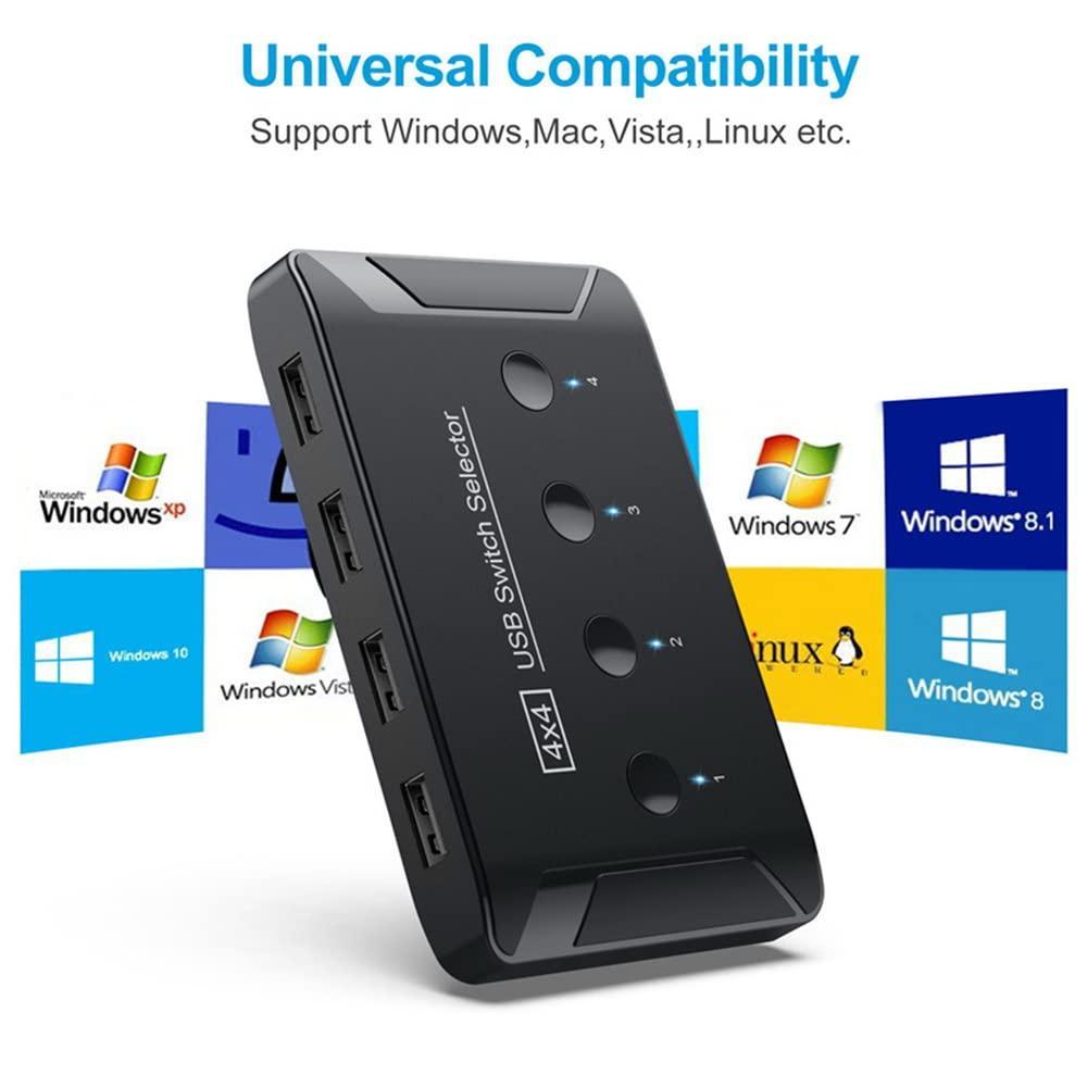 NÖRDIC 4 til 4 USB-A 3.0 5Gbps Switch