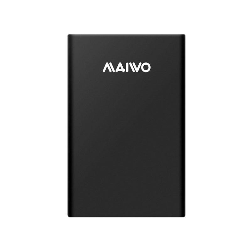 Maiwo K2568G2 USB C GEN2 10Gbps eksternt Storage cabinet til 2 TB 2,5 HDD, SSD 7/9,5 mm understøttelse af UASP værktøjsfri installation Type C-C kabel