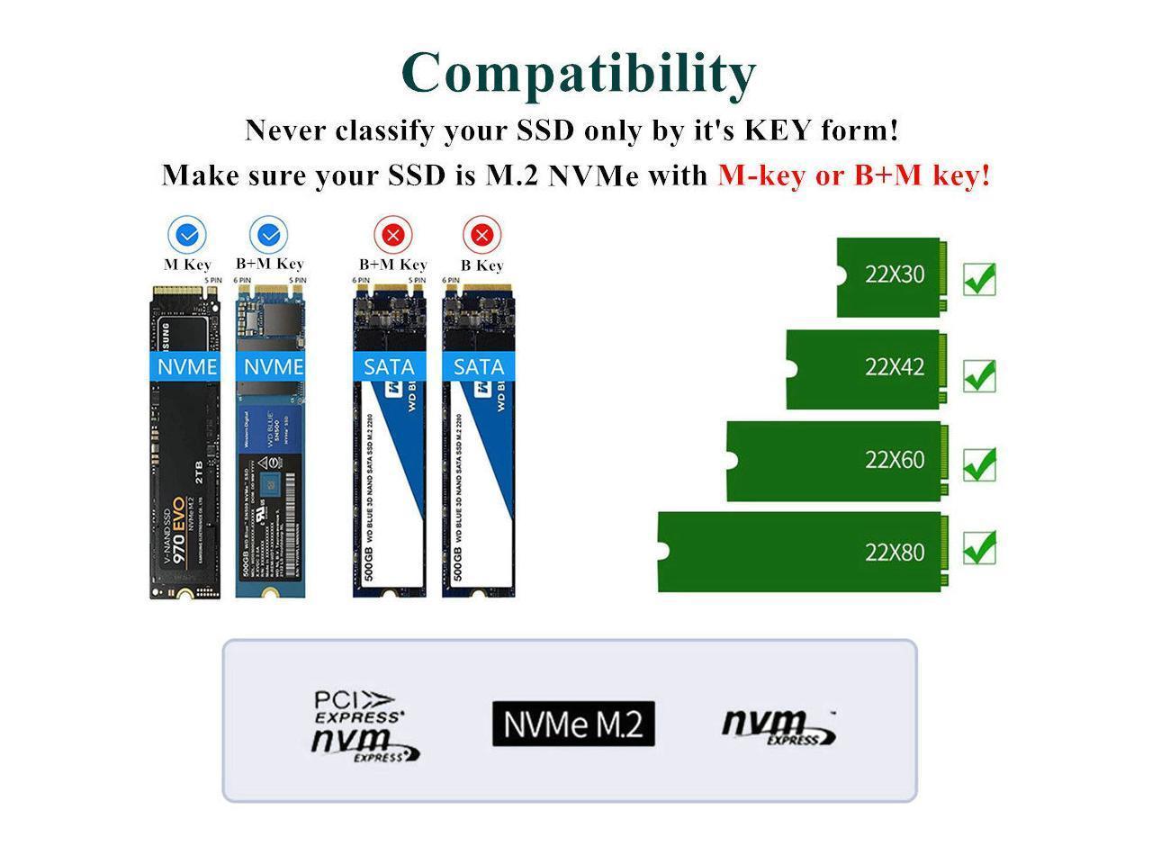 Maiwo K3016P dockingstation til disk kloning af NVMe SSD 1: 1 10 Gbps M-Key og Key B + M