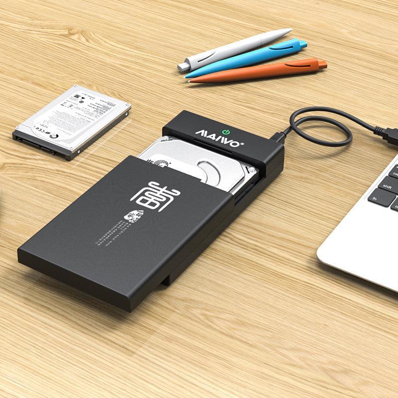 Maiwo K3568A USB 3.1 GEN1 5Gbps ekstern storage kapslinger til 1. 3,5 "SATA-harddisk op til 8 TB med understøttelse af UASP USB-kabel medfølger