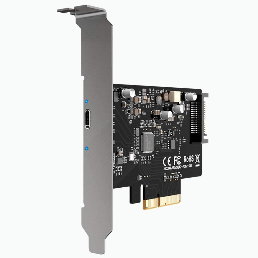 Maiwo KC008 x4 PCI Express-kort til 1x ekstern USB type C 20 Gbps USB 3.2 Gen 2x2 PCIe 3.0 x4
