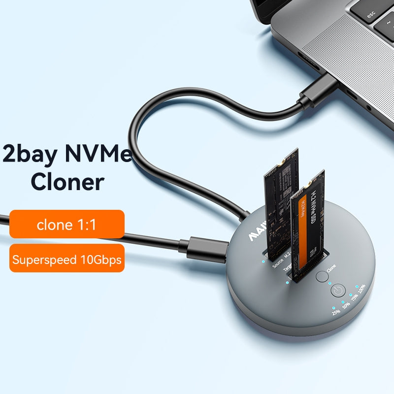 Maiwo USB3.2 NVMe M.2 SSD klon dockningsstation