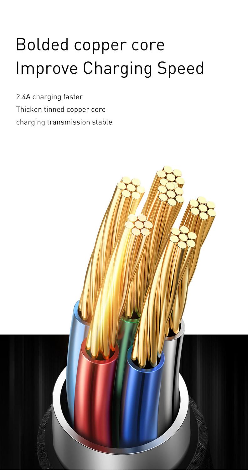 Mcdodo CA-6190 USB C til USB A-kabel til synkronisering og hurtig opladning, LED-indikator, opladningen stopper automatisk, sort, 1m