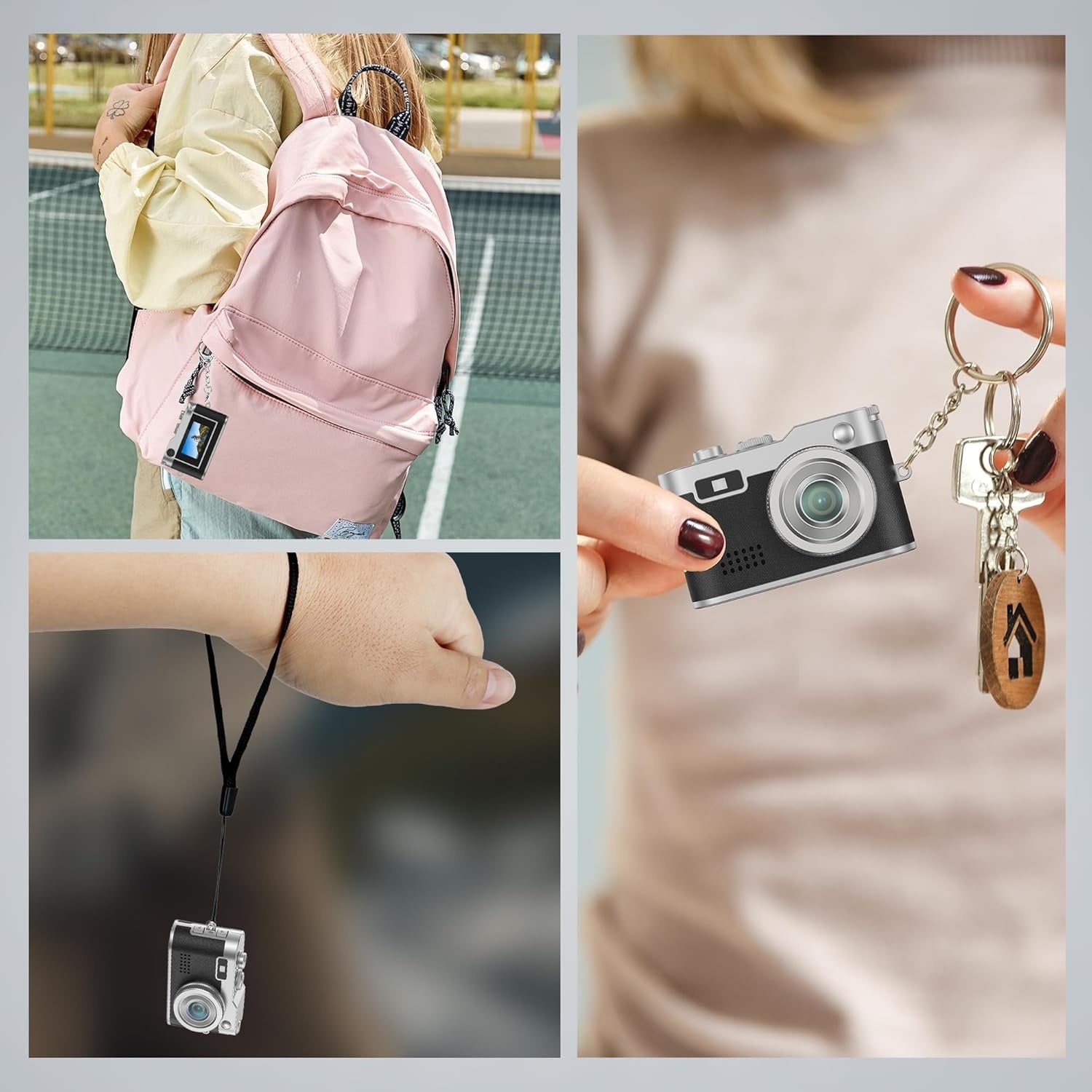 Mini HD Camera - 0.96" Screen, 2MP Photo Resolution and 1080P Video, 200mAh Battery