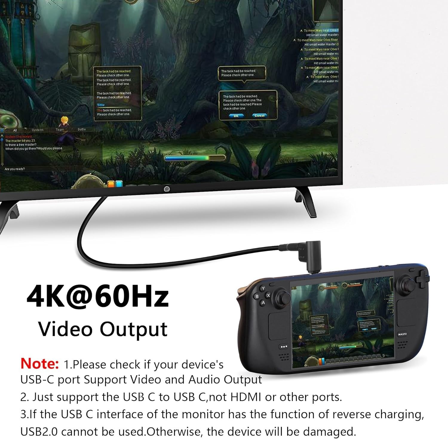 NÖRDIC USB-C 3.0 Han-til-Hun-Adapter til Data og Opladning 10 Gbps