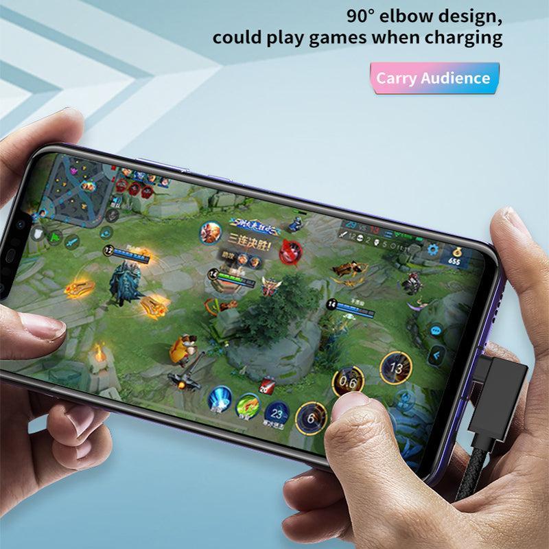 NÖRDIC 1,5 m 10 Gbps 5A strømforsyning PD100W med Emarker USB3.2 Gen2 USB-C til C nylonflettet kabel hurtig opladning