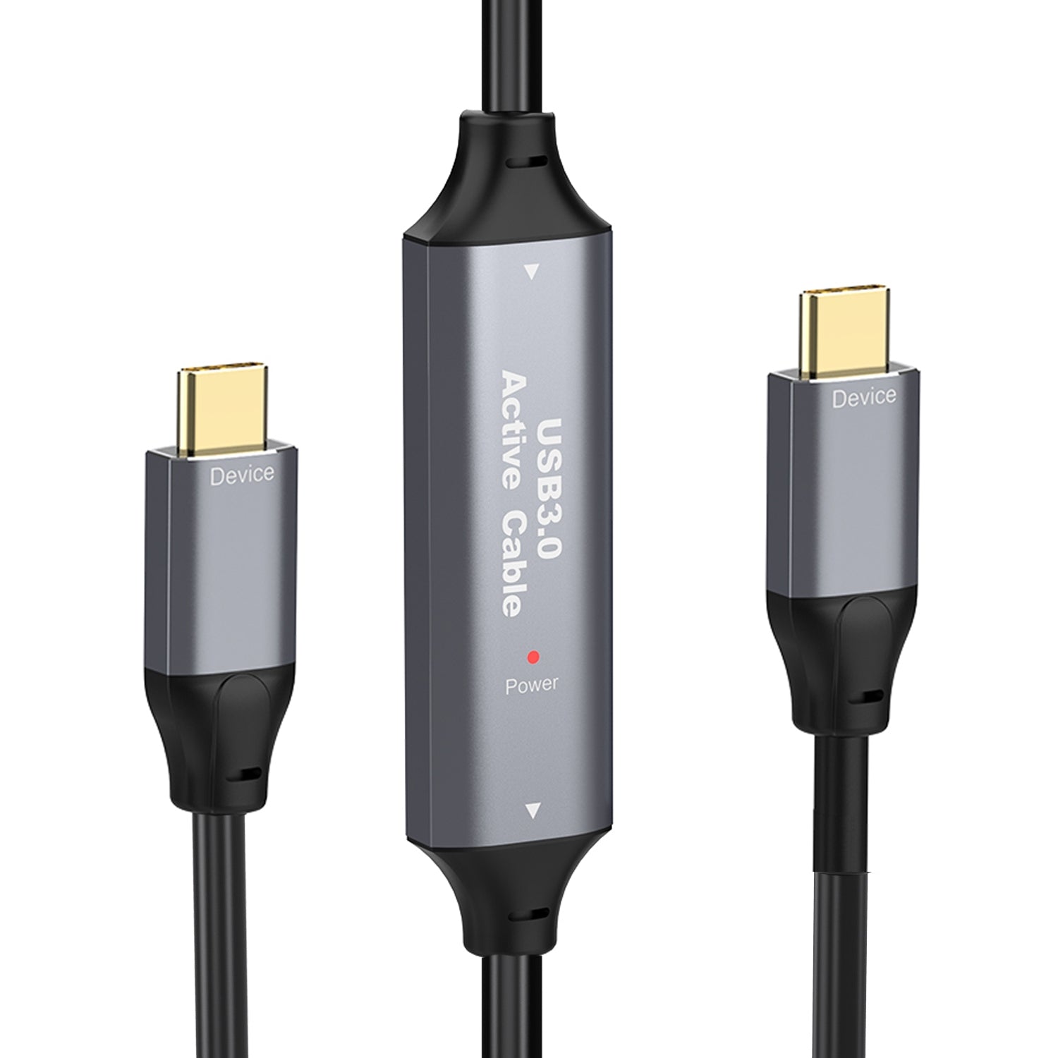 NÖRDIC 15m Aktiv USB 3.0 C til C-kabel, 5Gbps Super Speed USB-kabel