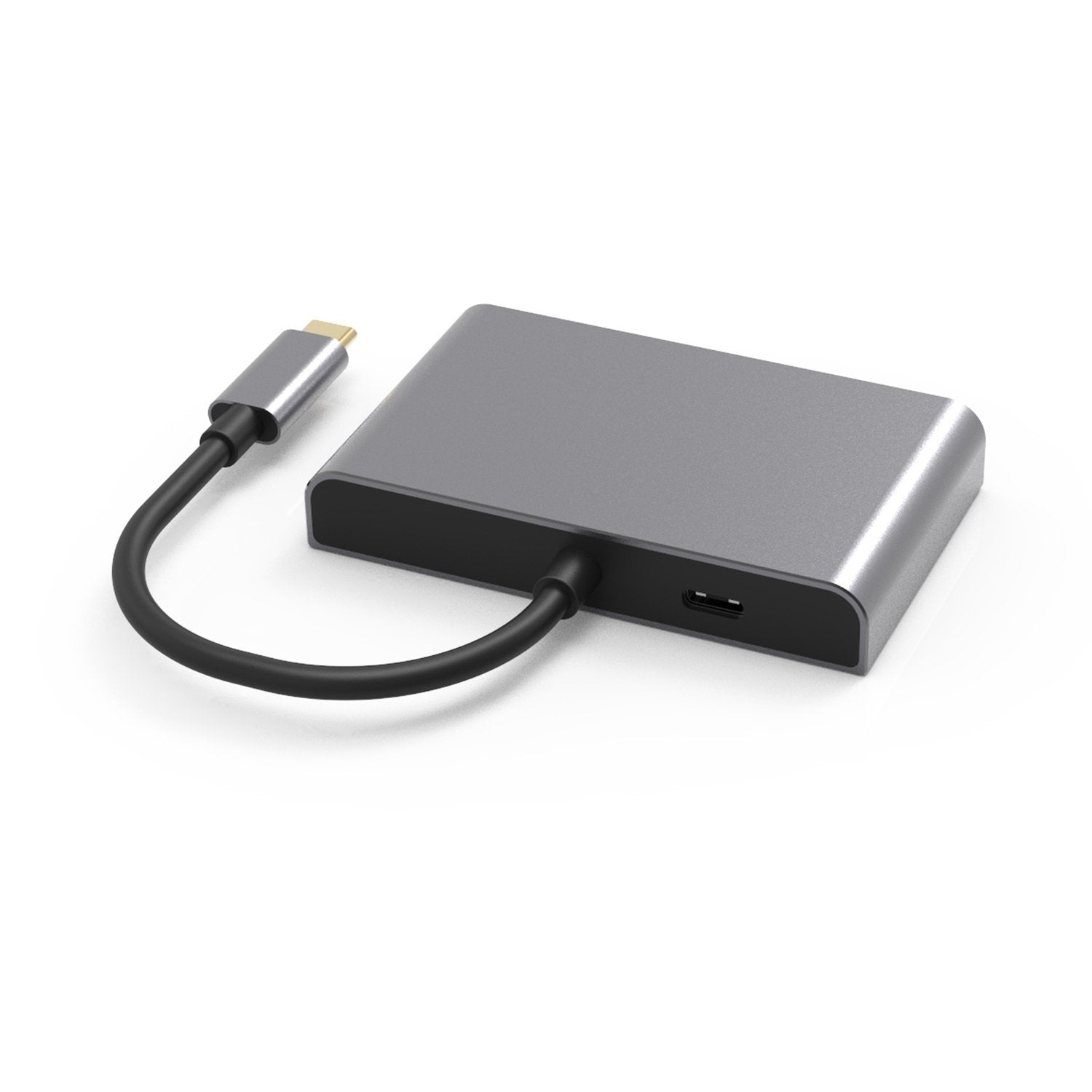 NÖRDIC 1 til 4 USB-C dockingstation 3 skærme 2xDP 4K60Hz, 1xHDMI 4K60Hz 1x USB-C PD100W