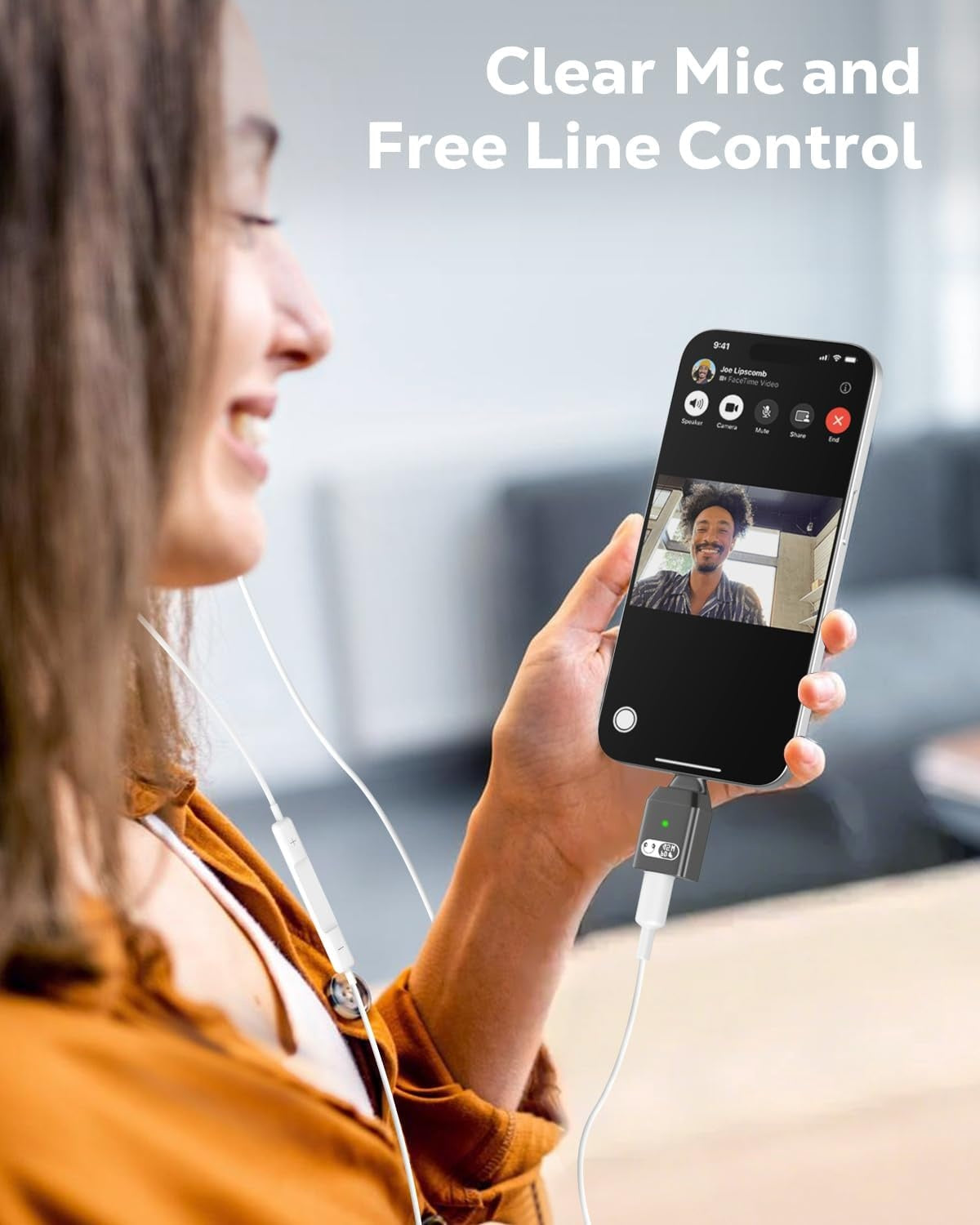 NÖRDIC USB-C til Lightning + USB-C adapter til lyd og hurtig opladning 45W