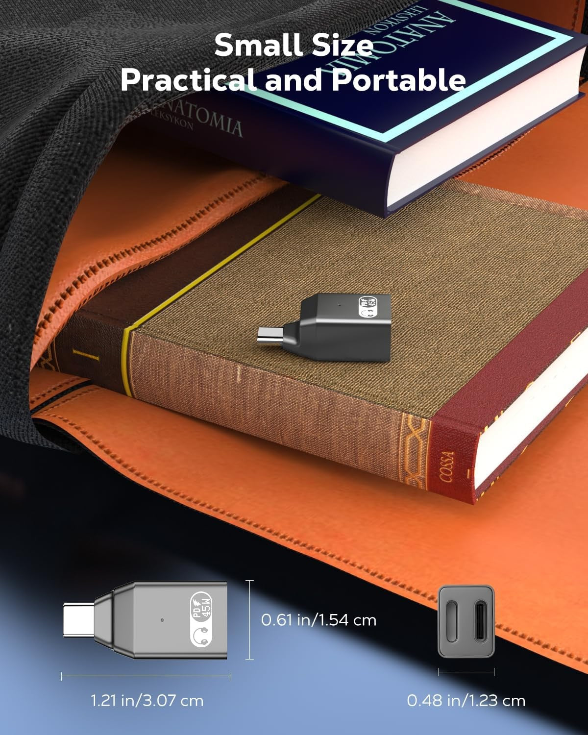 NÖRDIC USB-C til Lightning + USB-C adapter til lyd og hurtig opladning 45W