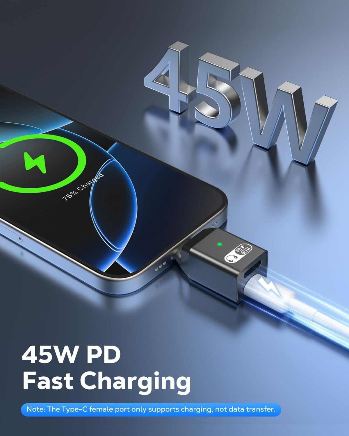 NÖRDIC USB-C til Lightning + USB-C adapter til lyd og hurtig opladning 45W