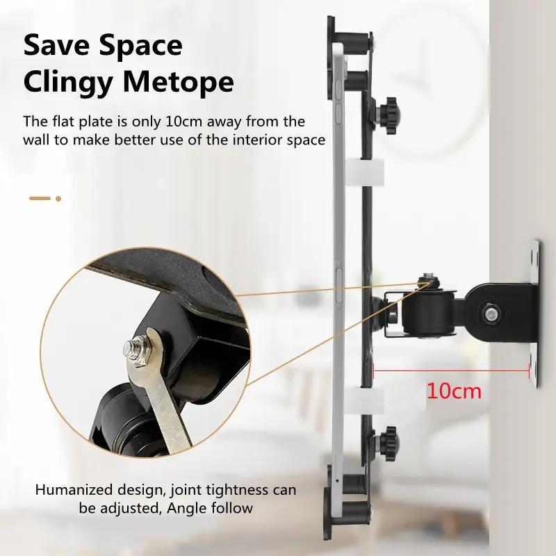 NÖRDIC Roterende 360 graders vægbeslag med metalbund og aluminiumslegering til 7-13 tommer størrelse plader.