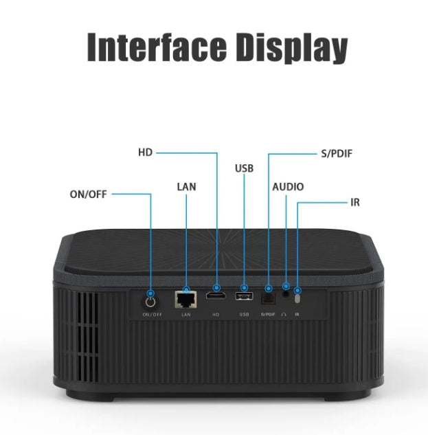 NÖRDIC 4K Projektor 500ANSI Opløsning Dobbeltbånd Bluetooth 5.1