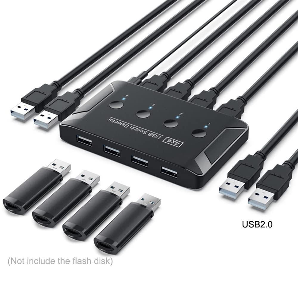 NÖRDIC 4 til 4 USB-A 3.0 5Gbps Switch