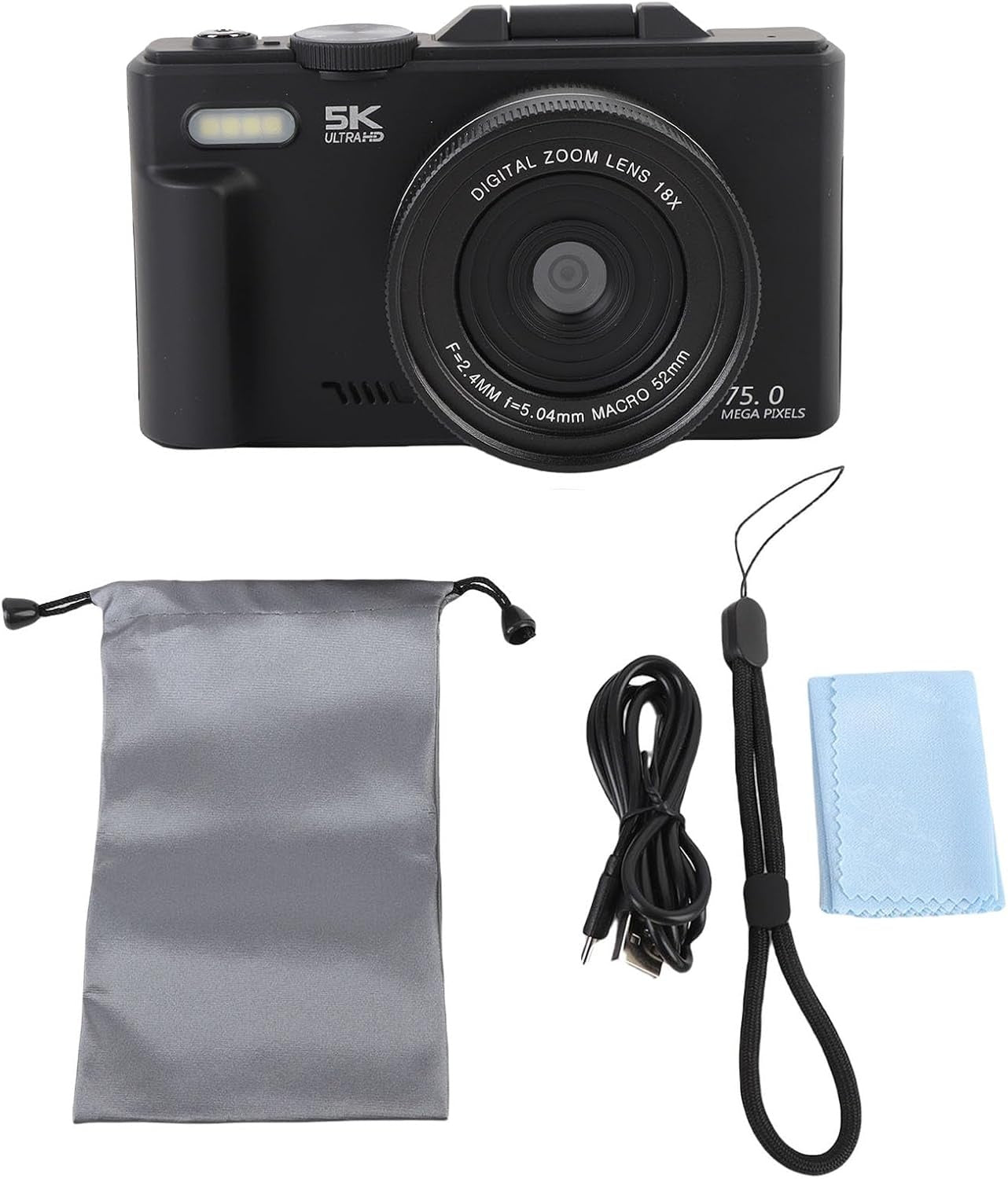 NÖRDIC 5K 75MP WiFi Ultra HD Digital Camera