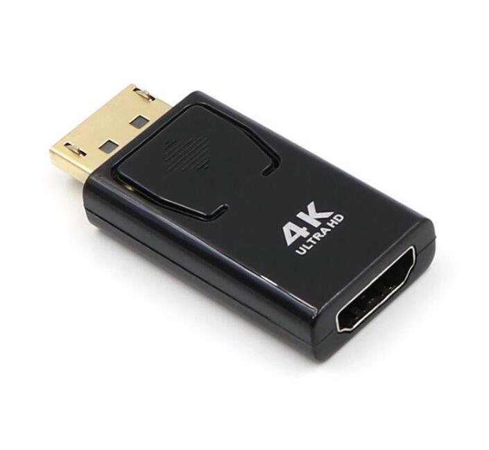 NÖRDIC Adapter DisplayPort 1.2 Mand til HDMI kvindelige 4K 30Hz Sort