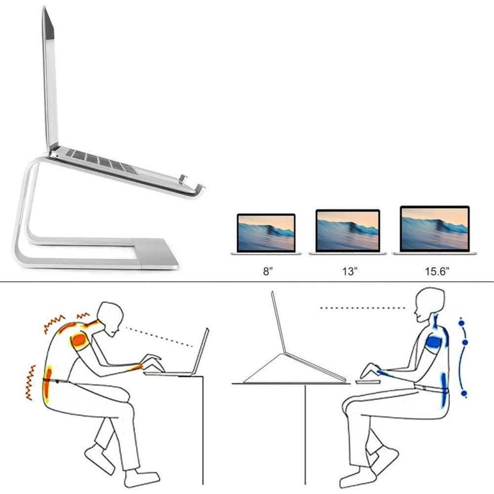 NÖRDIC Aluminum mobile stativer til op til 15,6 "noteboookställ laptop stand