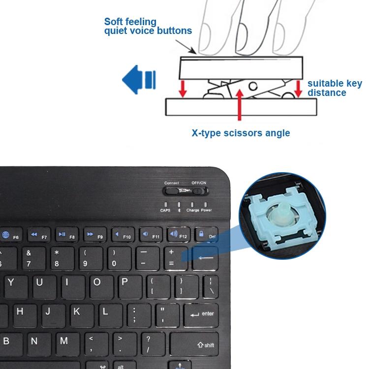 NÖRDIC Bluetooth 5.0 Keyboard 78 taster IOS Android Windows US Layout