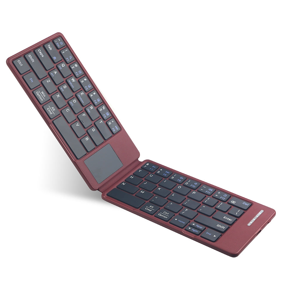 NÖRDIC Bluetooth-tastatur med touchpad, ultratyndt og bærbart til Windows, Mac, iOS og Android, US-layout