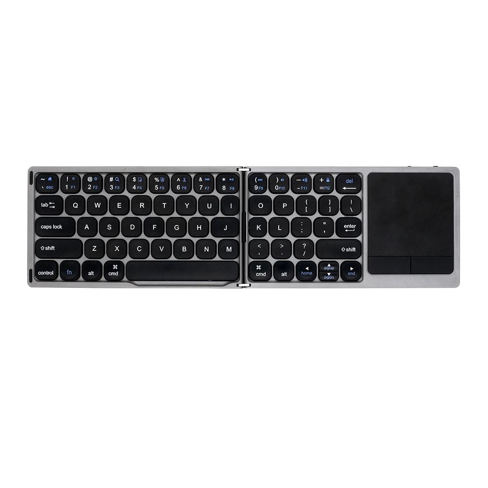 NÖRDIC Bluetooth-tastatur med touchpad US Layout 64-taster MacOS, iOS, Windows, Android