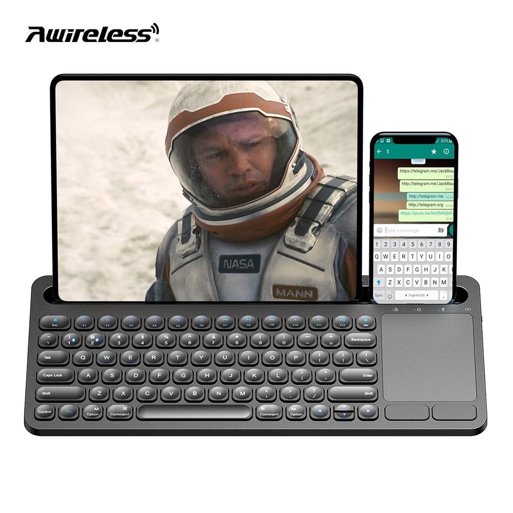 NÖRDIC Bluetooth-tastatur med touchpad, amerikansk layout 78 taster