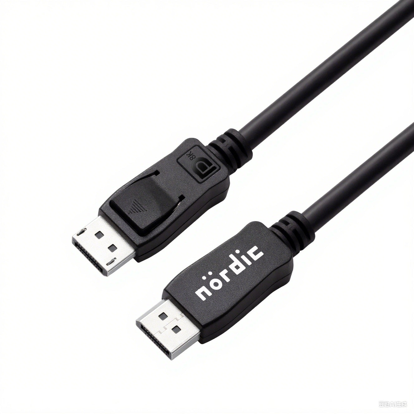 NÖRDIC CERTIFICEREDE KABLER 5m nylonflettet Displayport-kabel 1.4 UHD 8K60Hz 4K144Hz HBR3 32,4Gbps 10-bit HDR PVC