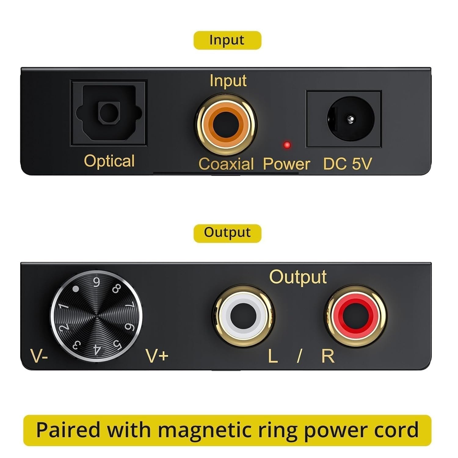 NÖRDIC Digital 5.1CH Koaksial/Toslink til Analog DAC 192Khz DTS Dolby AC3