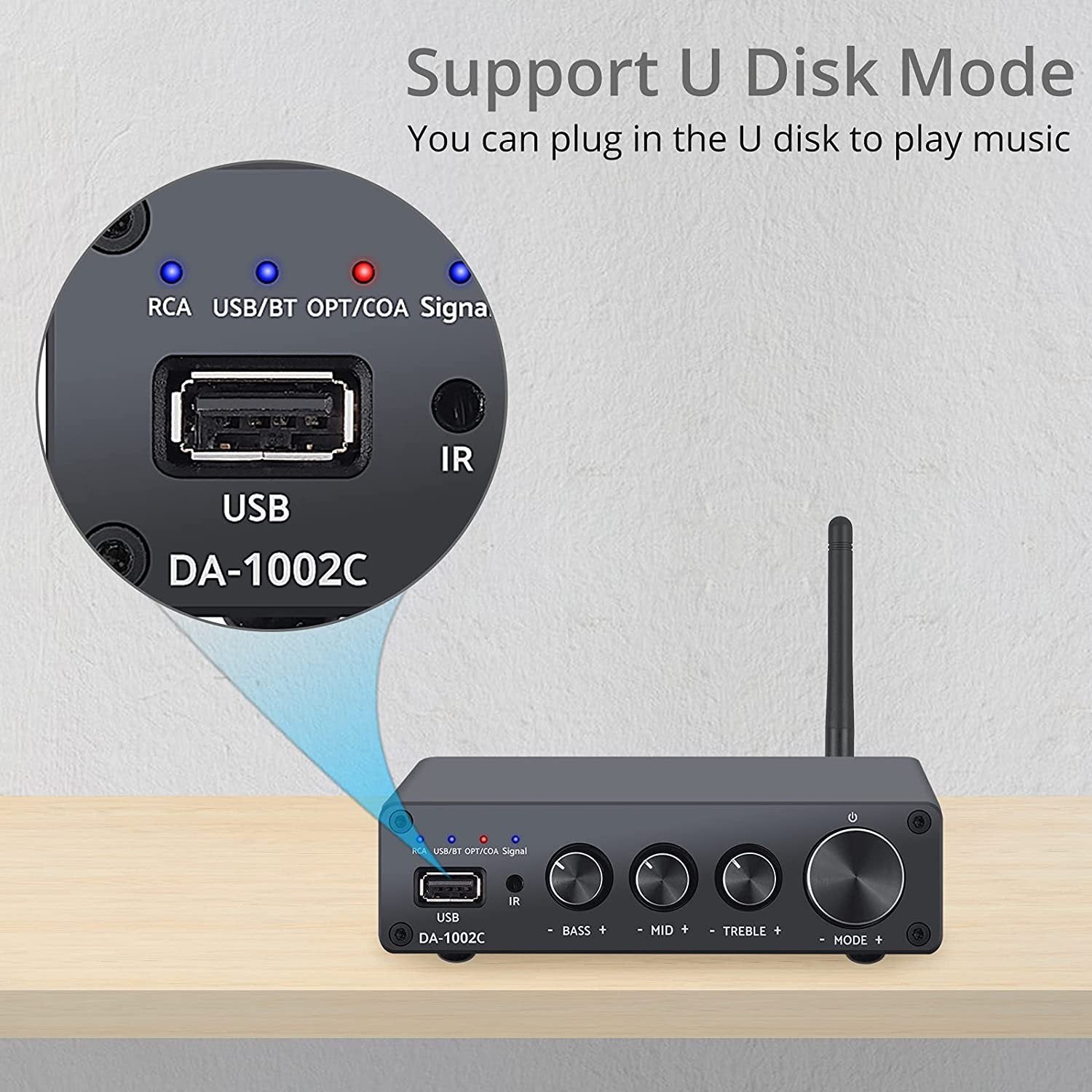 NÖRDIC Bluetooth Hifi Class-D forstærker og digital til analog konverter DAC