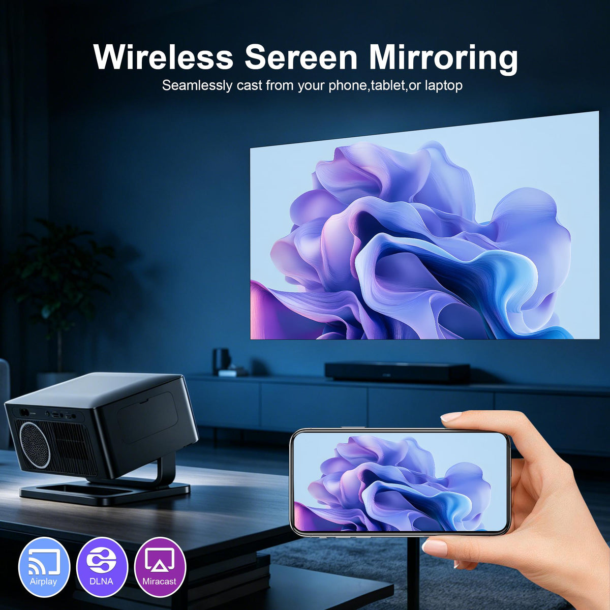 NÖRDIC Google Certified Projector 1080P 650 ANSI