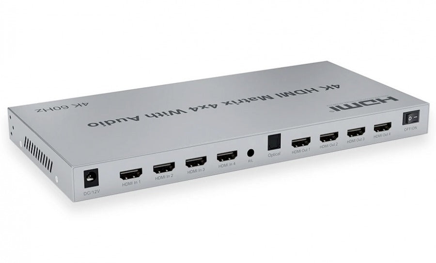 NÖRDIC HDMI Matrix 4x4 switch 4K 60Hz with audio