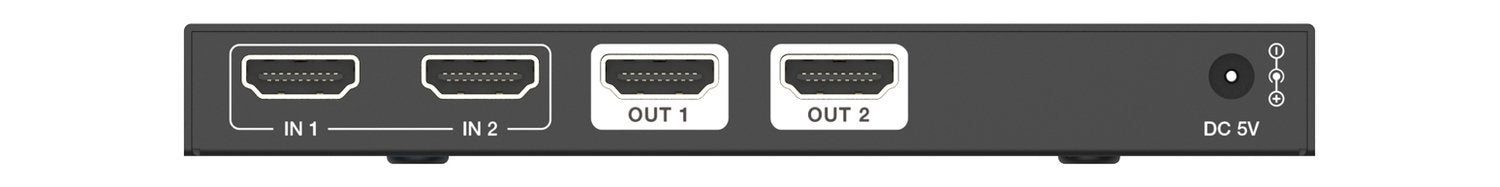 NÖRDIC HDMI Splitter 2 in 2 out, 4K@120Hz, Dolby Vision Pass-Through, HDCP 2.3, Auto EDID Management