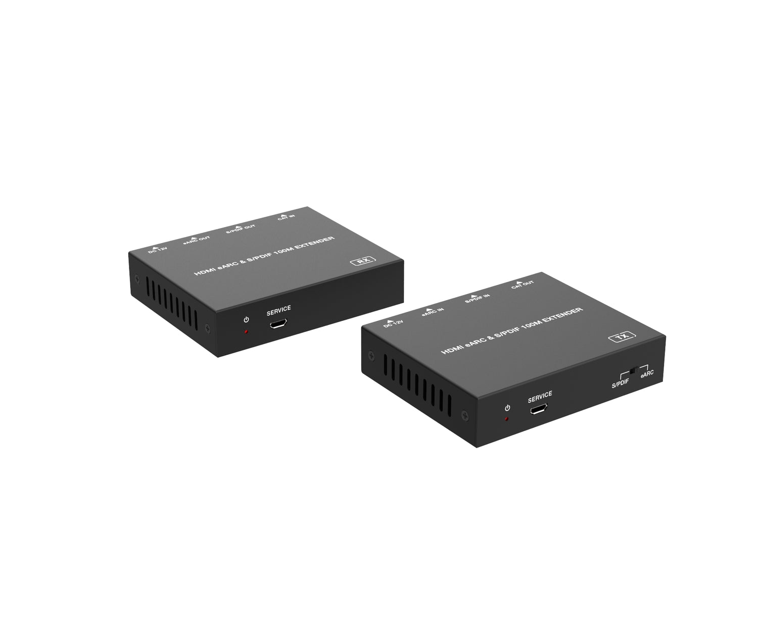 NÖRDIC HDMI eARC SPDIF lydforlænger over CAT6-kabel 100m