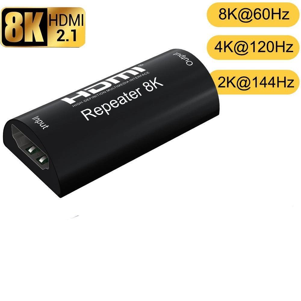 NÖRDIC HDMI extender 8K60Hz signalforstærker op til 25m HDMI Signal Booster